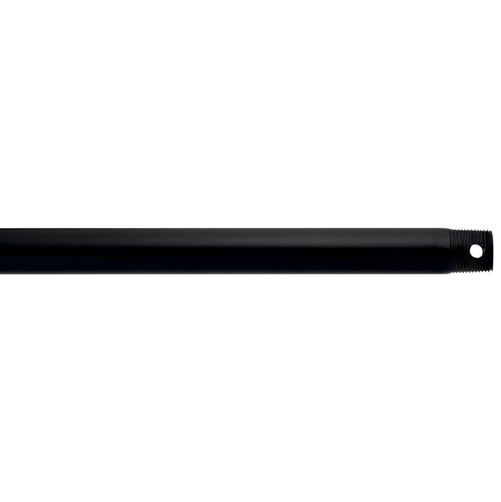 KICHLER 360000SBK Dual Threaded 12" Downrod Satin Black