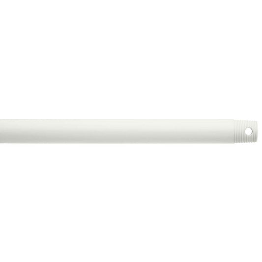KICHLER 360001MWH Dual Threaded 18" Downrod Matte White
