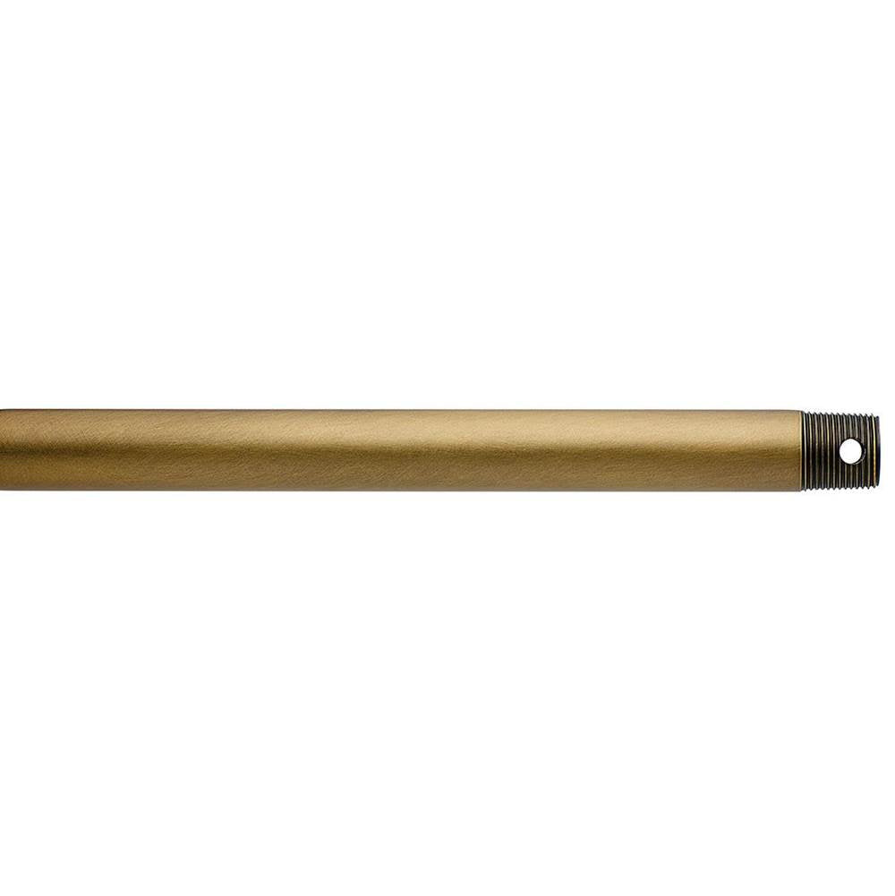 KICHLER 360002NBR Dual Threaded 24" Downrod Natural Brass
