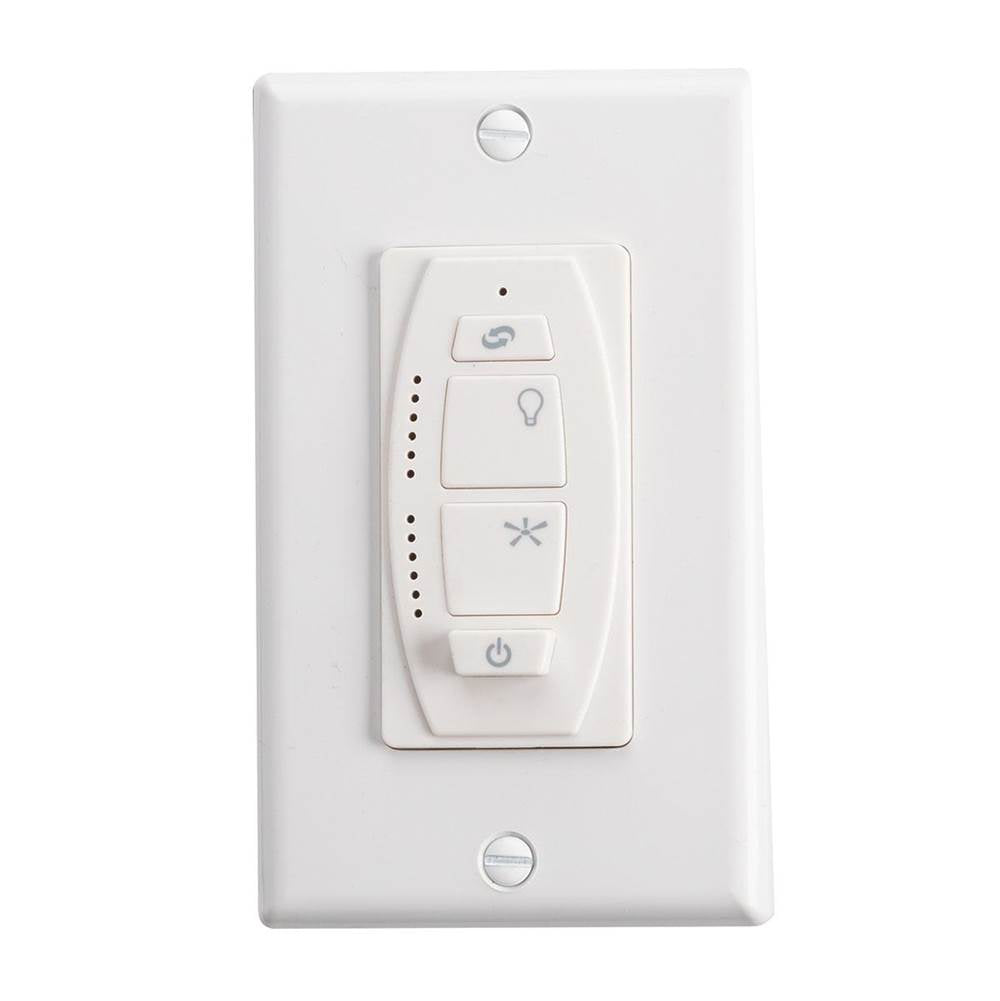 KICHLER 370036WHTR 6 Speed DC Wall Transmitter Full Function White