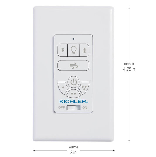KICHLER 370145 AC Standard Limited Function Wall Remote Control