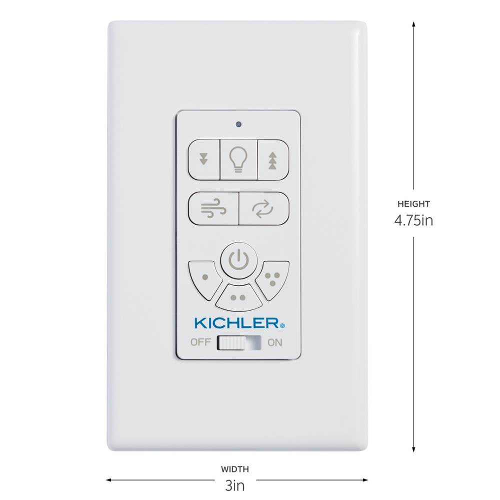 KICHLER 370155 AC Standard Full Function Wall Remote Control