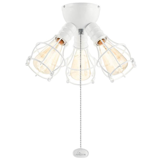 KICHLER 380041WH LED Industrial 3 Light Fixture White