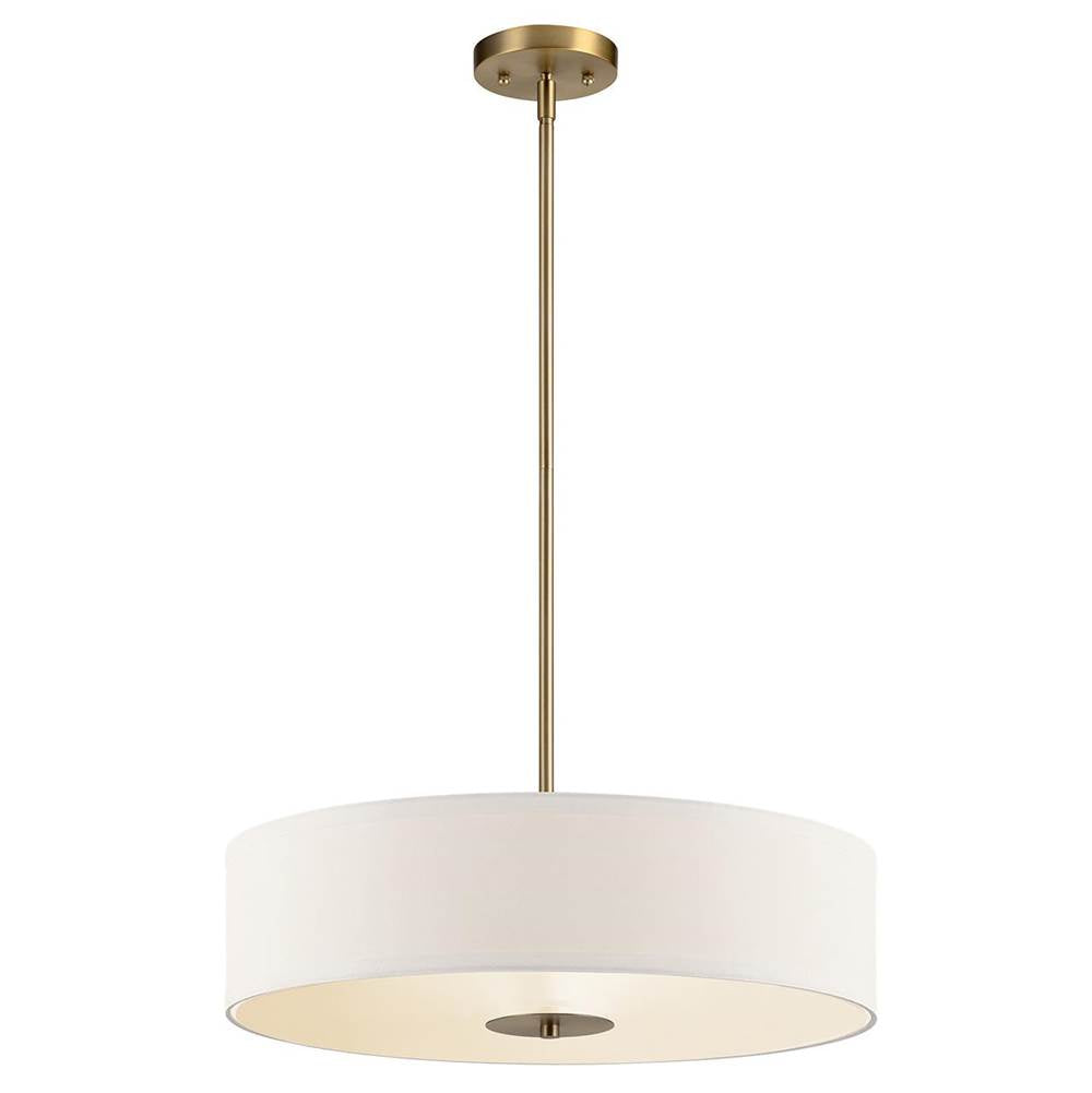KICHLER 42121CLZ 20" 3 Light Convertible Pendant Classic Bronze