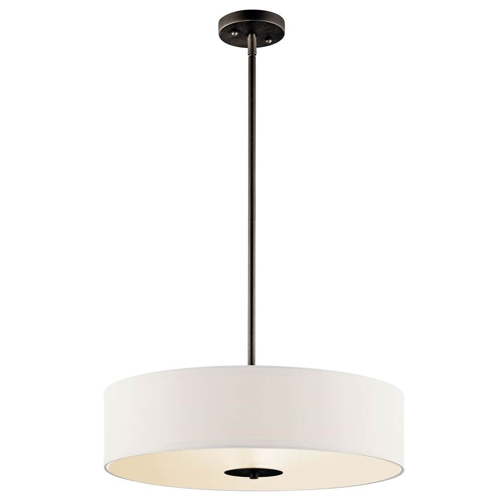 KICHLER 42121OZ 20" 3 Light Convertible Pendant Olde Bronze