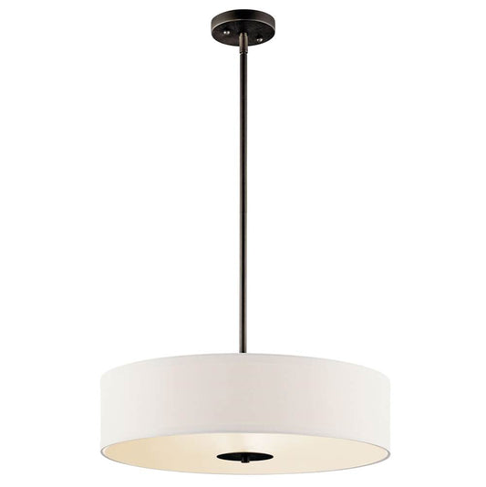 KICHLER 42121OZ 20" 3 Light Convertible Pendant Olde Bronze