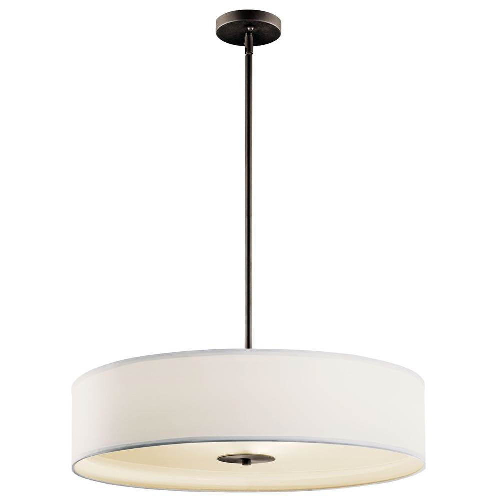 KICHLER 42122OZ 24" 3 Light Convertible Pendant Olde Bronze