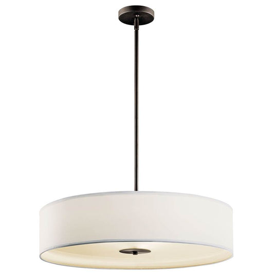 KICHLER 42122OZ 24" 3 Light Convertible Pendant Olde Bronze