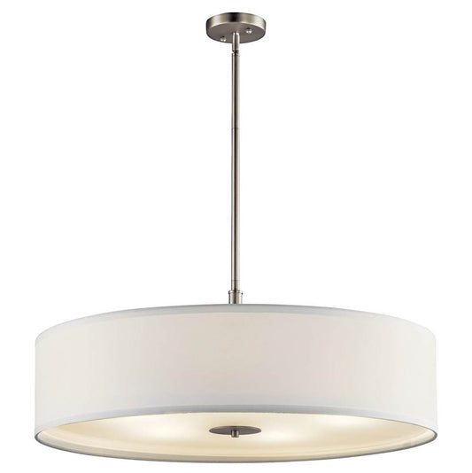 KICHLER 42196NI Transitional 30" 5 Light Pendant Brushed Nickel