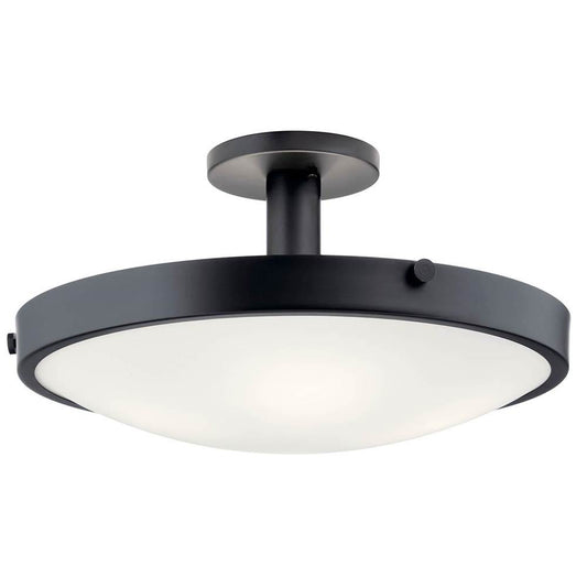 KICHLER 42246BK Lytham 4 Light Semi Flush Olde Bronze
