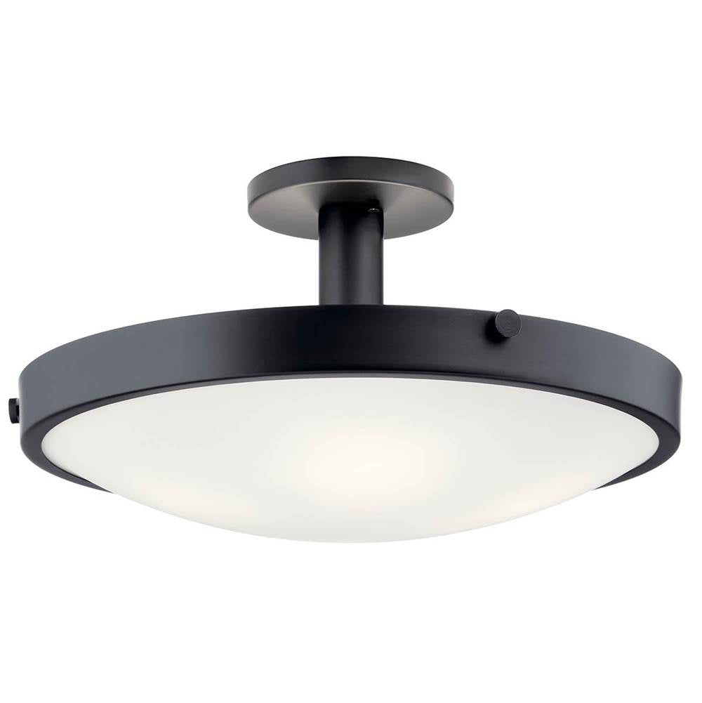 KICHLER 42246BK Lytham 4 Light Semi Flush Olde Bronze