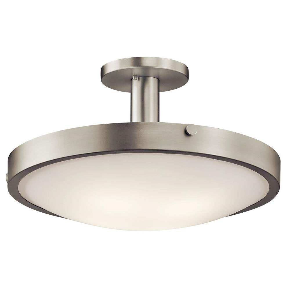 KICHLER 42246NI Lytham 4 Light Semi Flush Brushed Nickel