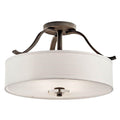 KICHLER 42486OZ Leighton 4 Light Semi Flush Olde Bronze