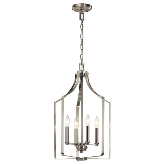 KICHLER 42496NI Morrigan 15" 4 Light Mini Chandelier Brushed Nickel