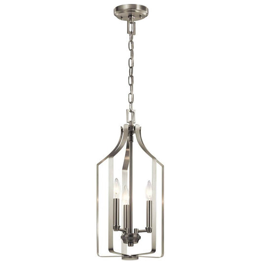 KICHLER 42499NI Morrigan 21" 3 Light Foyer Pendant Brushed Nickel