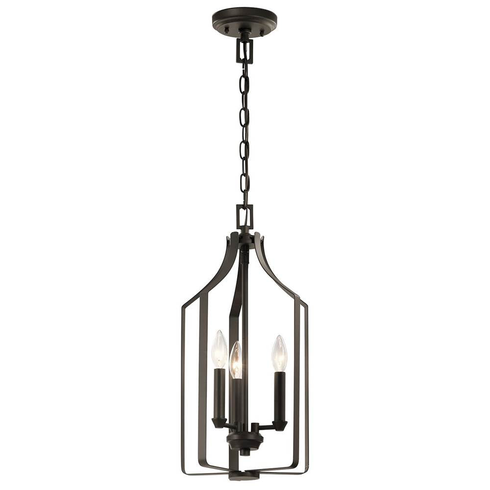 KICHLER 42499OZ Morrigan 21" 3 Light Foyer Pendant Olde Bronze
