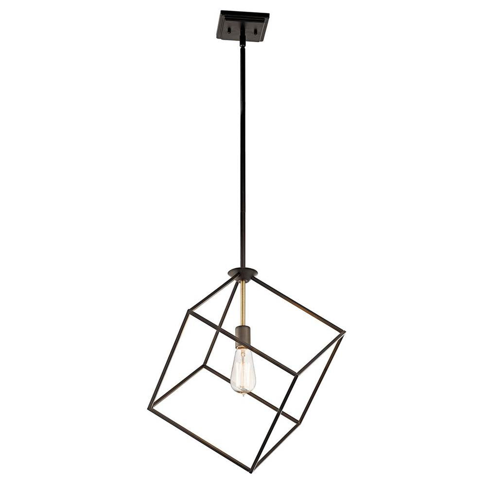 KICHLER 42525OZ Cartone 20.75" 1 Light Pendant with Olde Bronze