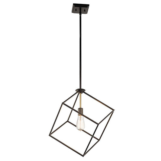 KICHLER 42525OZ Cartone 20.75" 1 Light Pendant with Olde Bronze