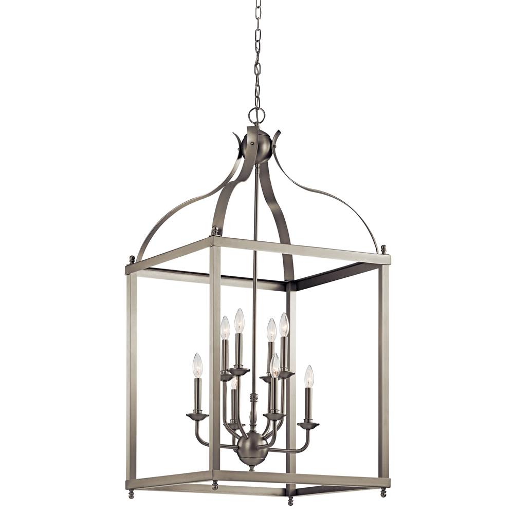 KICHLER 42591NI Larkin 47.75" 8 Light Pendant in Brushed Nickel