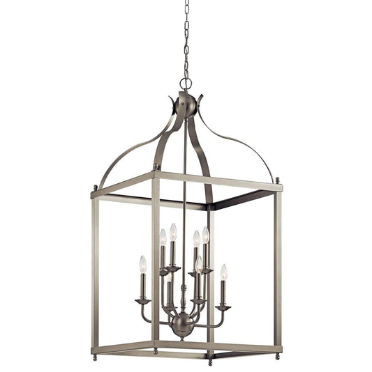 KICHLER 42591NI Larkin 47.75" 8 Light Pendant in Brushed Nickel