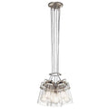 KICHLER 42877NI Brinley 7.75" 6 Light Pendant with Clear Glass Brushed Nickel