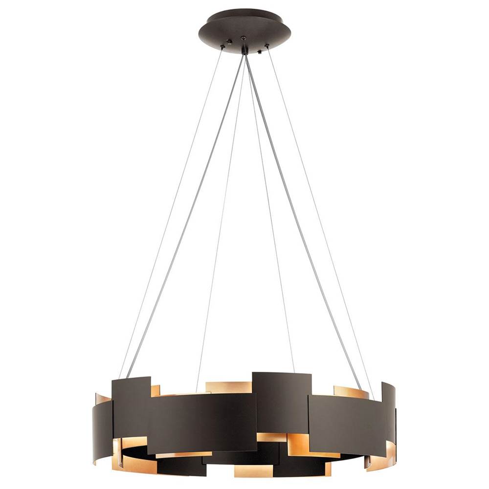 KICHLER 42992OZLED Moderne 6.75" LED Chandelier in Olde Bronze