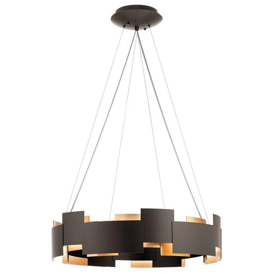 KICHLER 42992OZLED Moderne 6.75" LED Chandelier in Olde Bronze