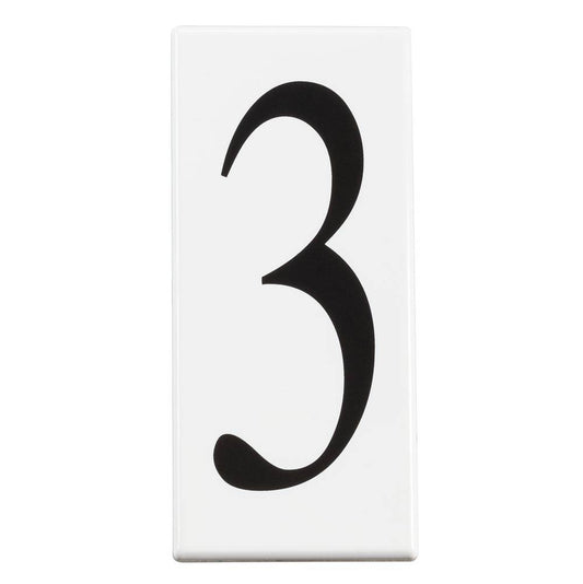 KICHLER 4303 Address Light Number 3 Panel White