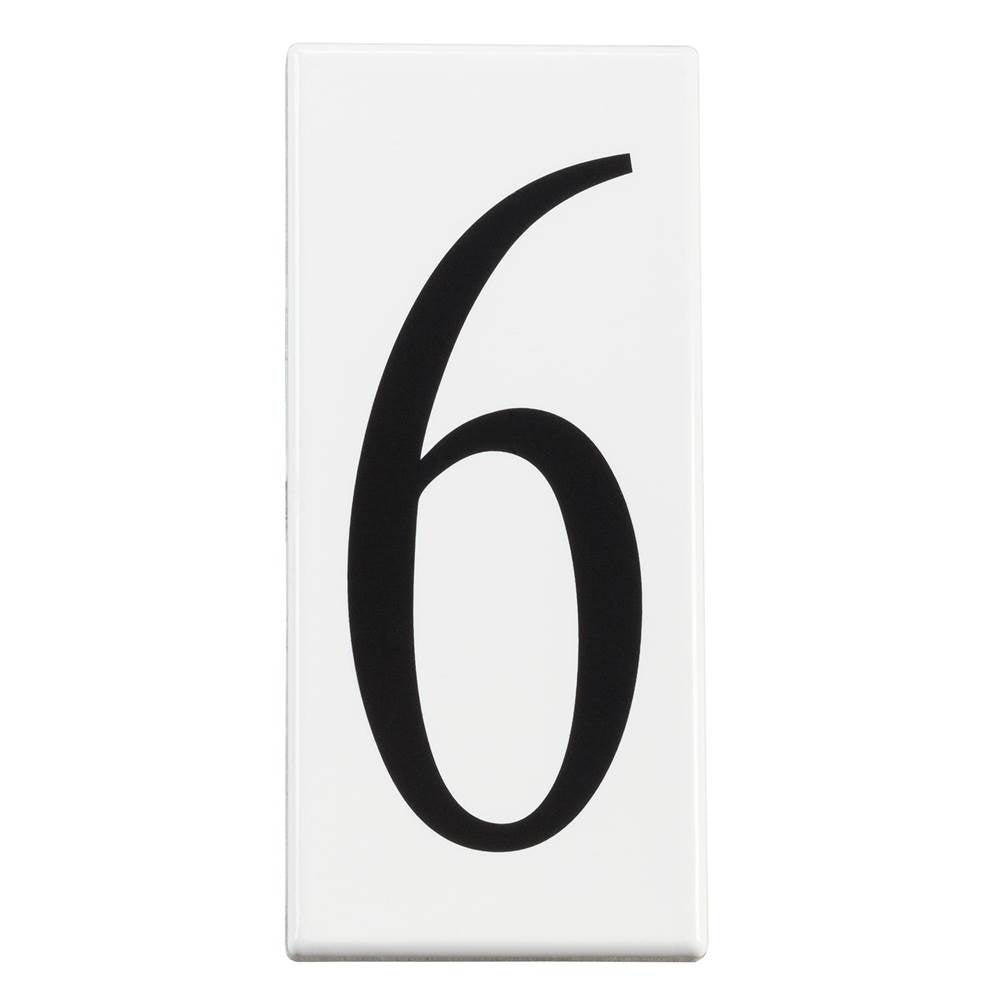 KICHLER 4306 Address Light Number 6 Panel White