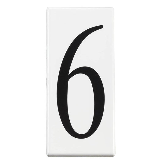 KICHLER 4306 Address Light Number 6 Panel White