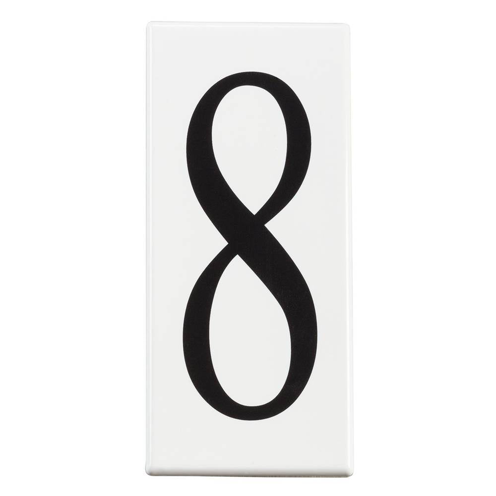 KICHLER 4308 Address Light Number 8 Panel White