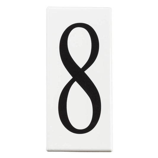 KICHLER 4308 Address Light Number 8 Panel White