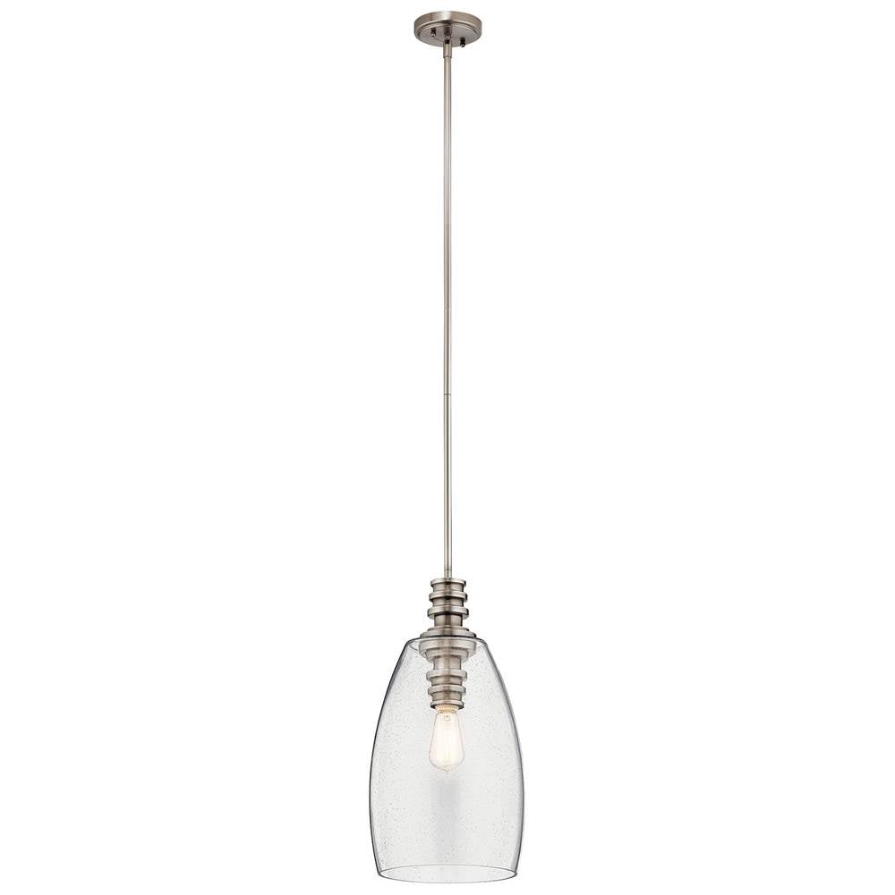 KICHLER 43090CLP Lakum 1 Light Pendant Classic Pewter