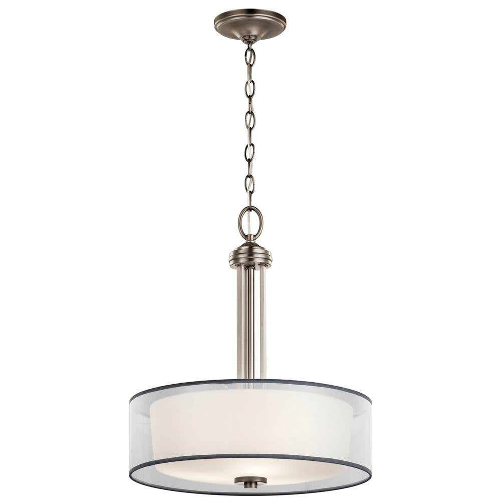 KICHLER 43153AP Tallie 3 Light Pendant Antique Pewter