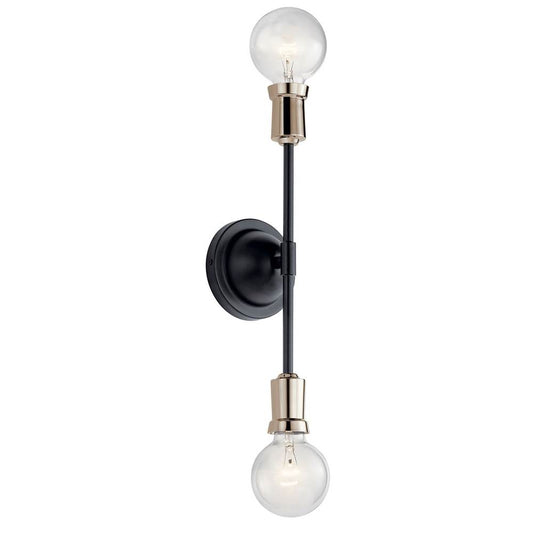 KICHLER 43195BK Armstrong Wall Sconce Black