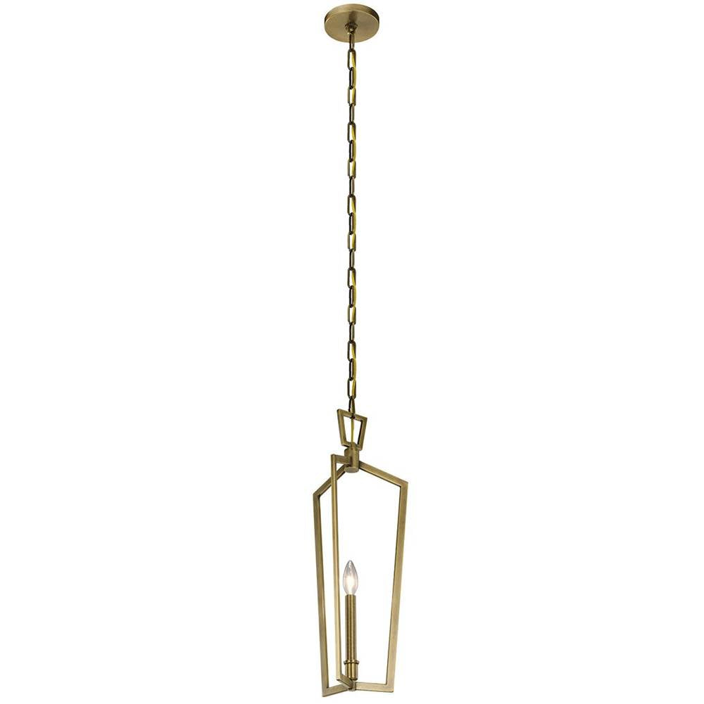 KICHLER 43497NBR Abbotswell 23.5" 1 Light Mini Pendant Natural Brass