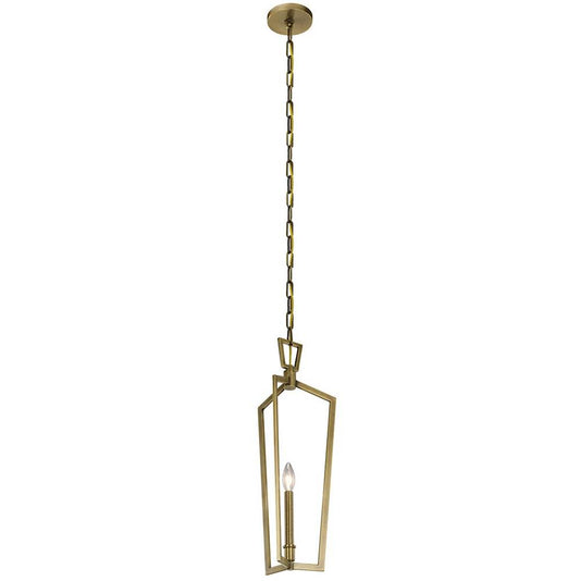 KICHLER 43497NBR Abbotswell 23.5" 1 Light Mini Pendant Natural Brass