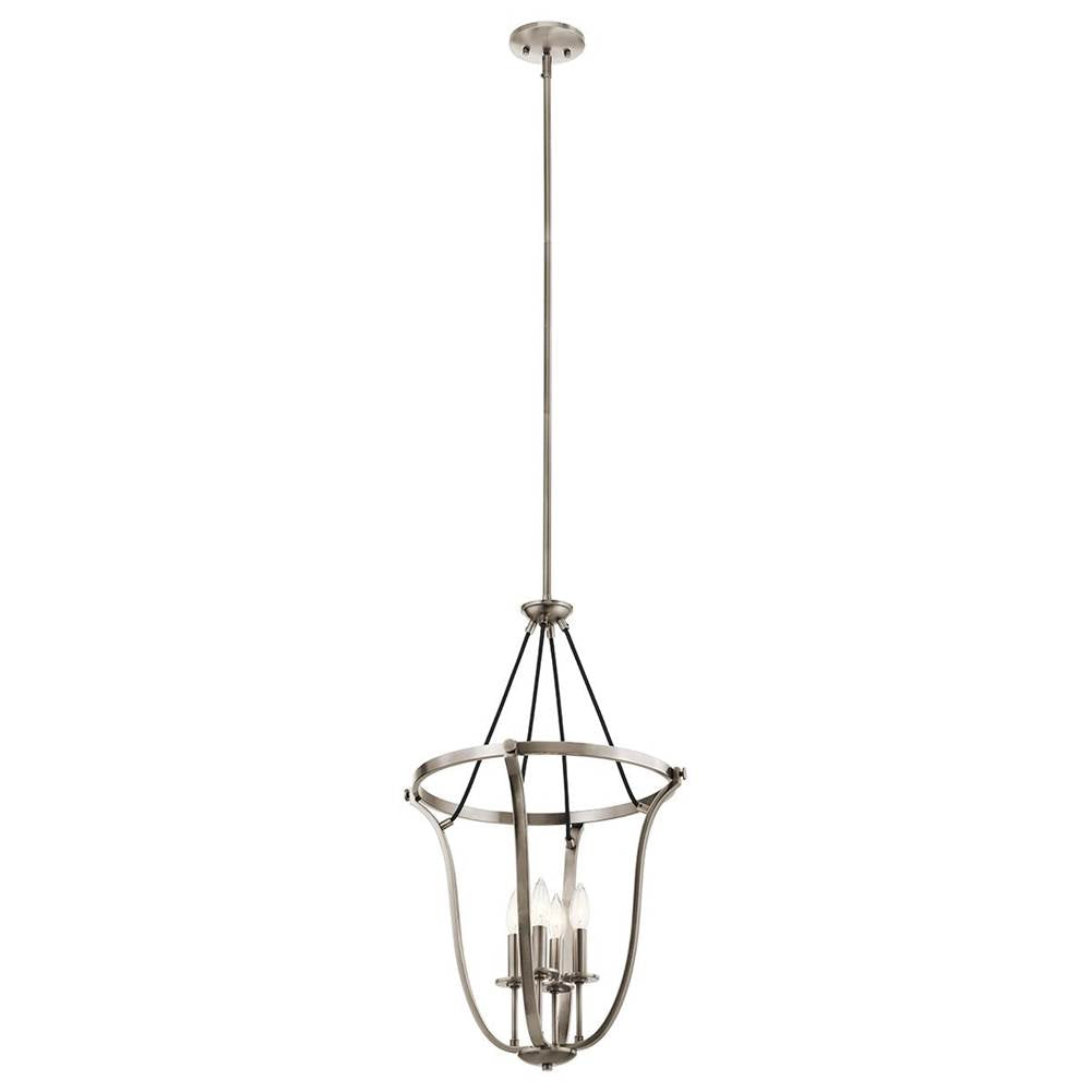 KICHLER 43535CLP Thisbe 29.25" 4 Light Foyer Pendant Classic Pewter