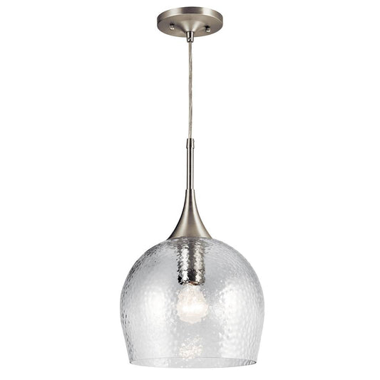 KICHLER 43537NI Sloane 1 Light Pendant Brushed Nickel