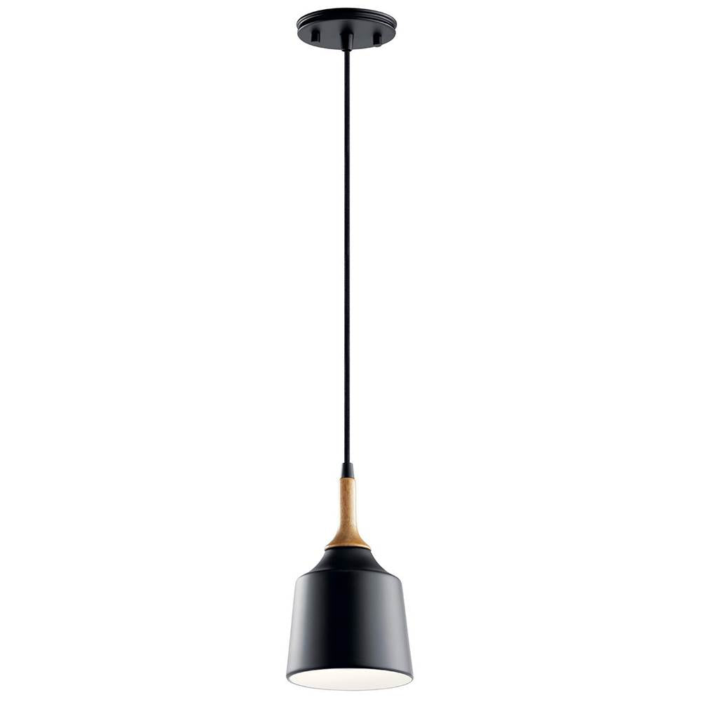 KICHLER 43682BK Danika 1 Light Mini Pendant Black