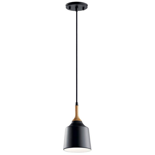 KICHLER 43682BK Danika 1 Light Mini Pendant Black
