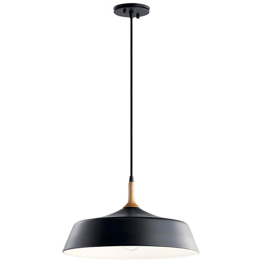 KICHLER 43683BK Danika 1 Light Pendant Black