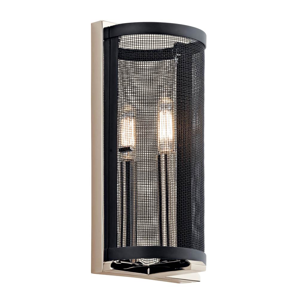 KICHLER 43716PN Titus 1 Light Wall Sconce in Polished Brushed Nickel