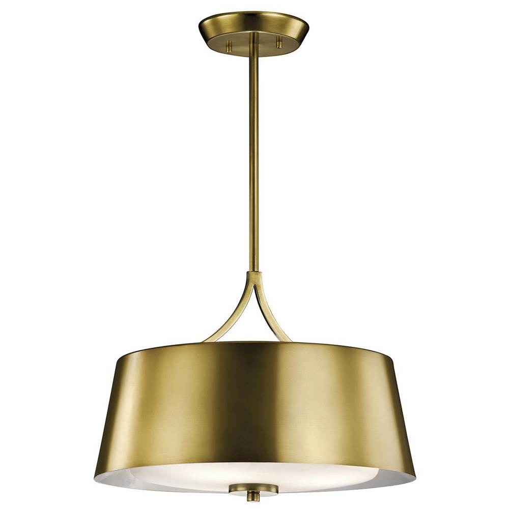 KICHLER 43744NBR Maclain 3 Light Convertible Pendant Natural Bronze