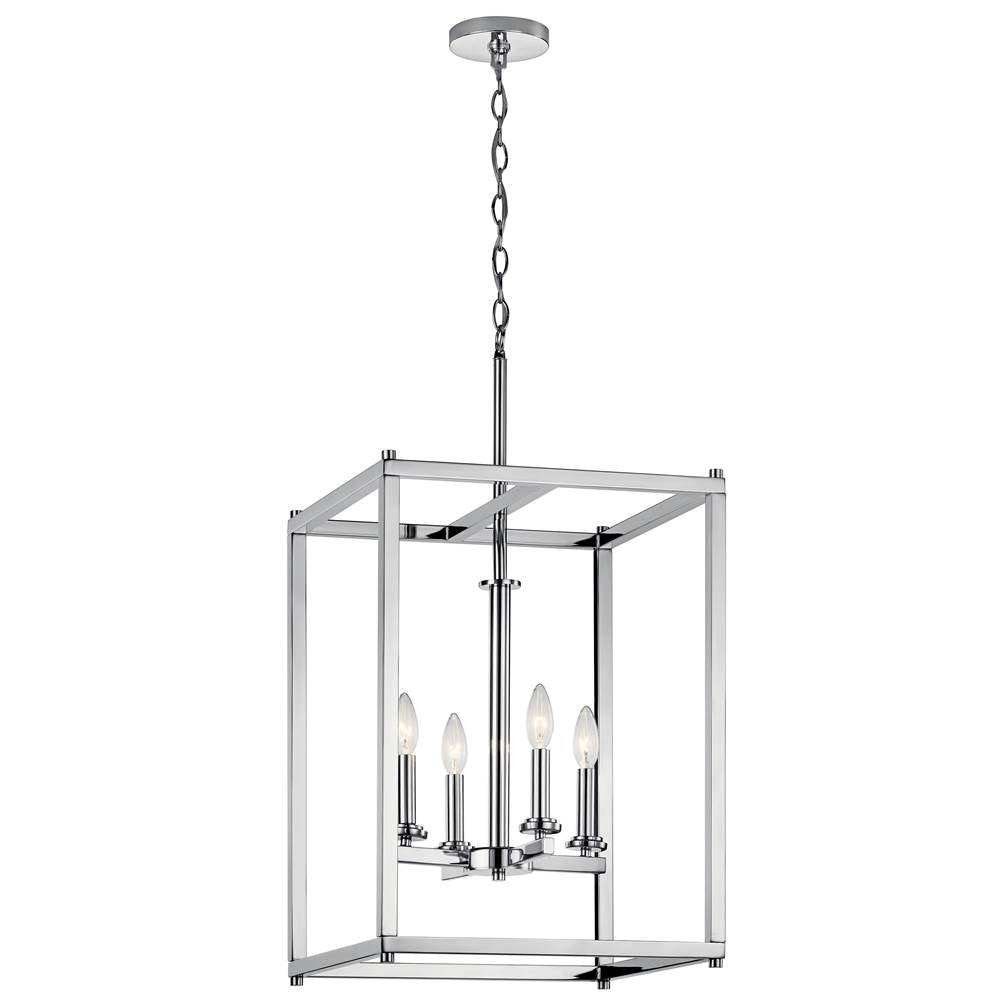 KICHLER 43998CH Crosby 31" 4 Light Foyer Pendant Chrome