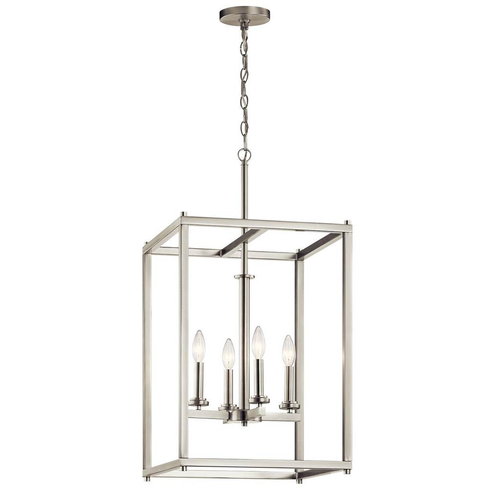 KICHLER 43998NI Crosby 31" 4 Light Foyer Pendant Brushed Nickel