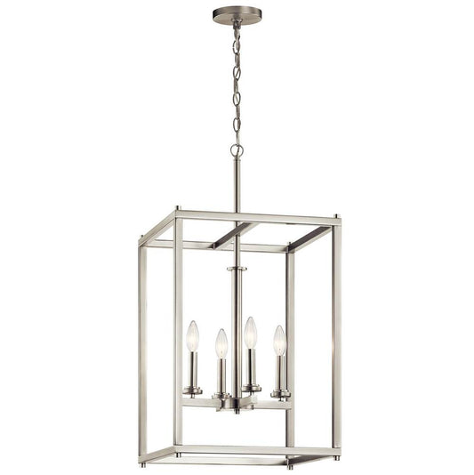 KICHLER 43998NI Crosby 31" 4 Light Foyer Pendant Brushed Nickel