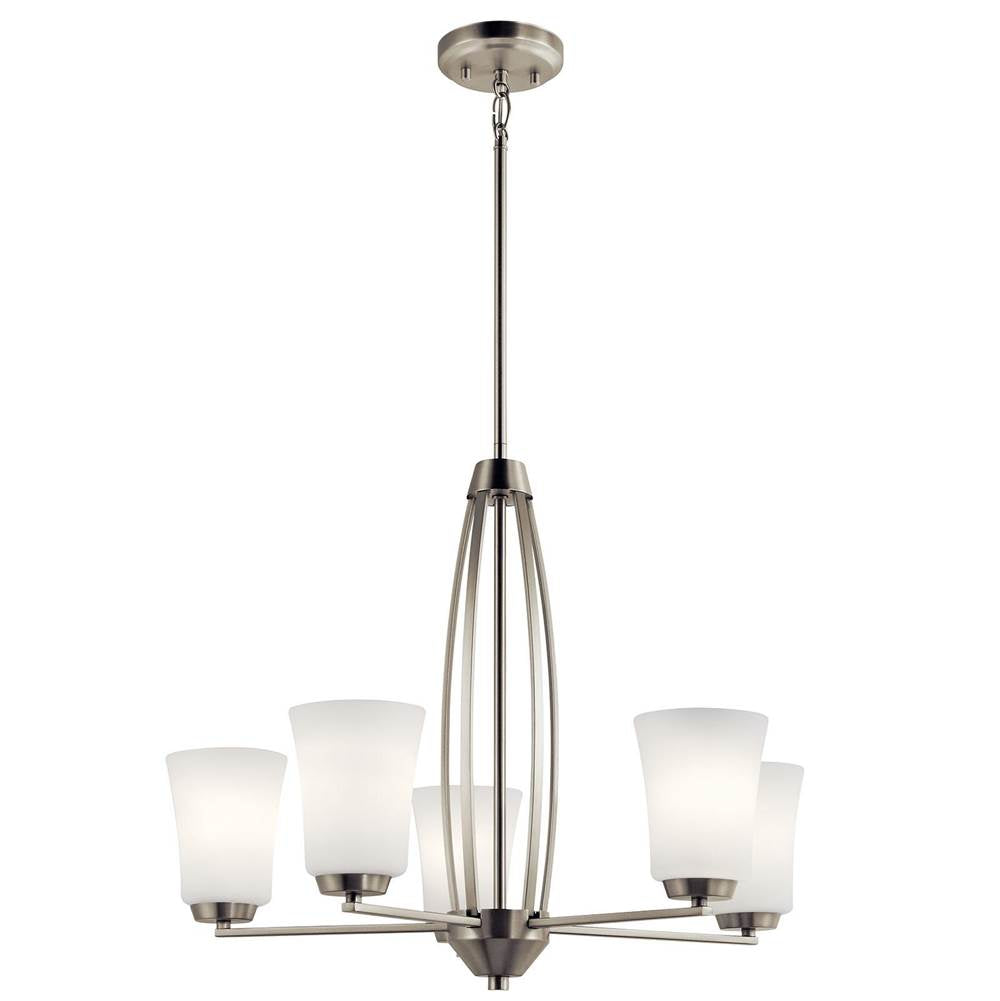 KICHLER 44051NI Tao 5 Light Chandelier Brushed Nickel