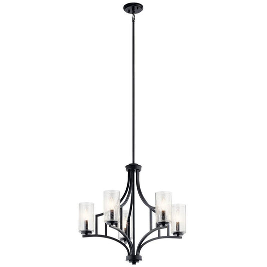 KICHLER 44072DBK Vara 5 Light Chandelier Distressed Black