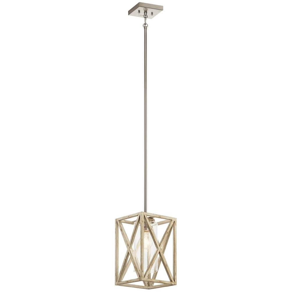 KICHLER 44083DAW Moorgate 1 Light Mini Pendant Distressed Antique White